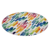 Wavy Liquid: moderne Abstracte Waterverf. Snijplank (Hoek)