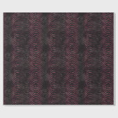 Wavy Luxury Black en roze Glitter Cadeaupapier (Vlak)