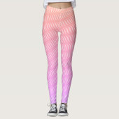 Wavy magische twee-tonige kleurlijnen naadloos pat leggings (Voorkant)