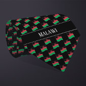 Wavy Malawi-vlagpatroon Stropdas