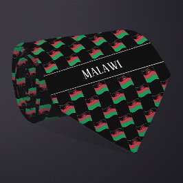 Wavy Malawi-vlagpatroon Stropdas