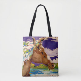 Wavy Mane Tote Bag