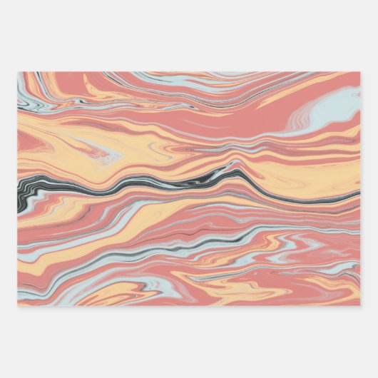 Wavy Marble Wrapping Paper (Voorkant)