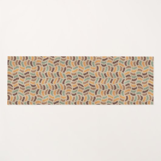 Wavy mesh-patroon yogamat (Voorkant (horizontaal))