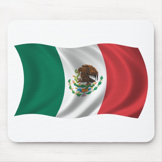 Wavy Mexico Flag Muismat (Voorkant)