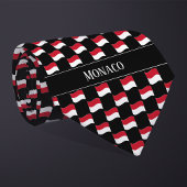 Wavy Monaco Vlag Patroon Stropdas