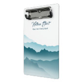 Wavy Mountains Inspirerend Quote gepersonaliseerd Mini Klembord (Angled2)