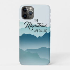 Wavy Mountains noemen blauwe gradiënt Case-Mate iPhone Case