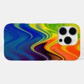 Wavy Multicolor Abstract Case-Mate iPhone Case (Achterkant (horizontaal))