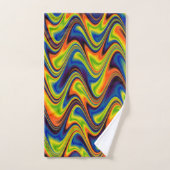 Wavy Multicolor Abstract Handdoek (Handdoek)