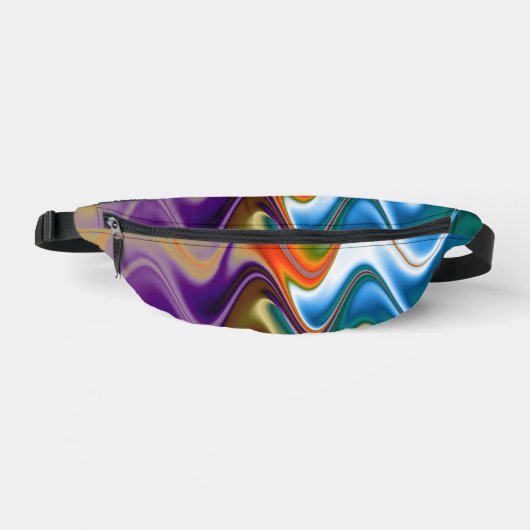 Wavy Multicolor Abstract Heuptasje (Voorkant)