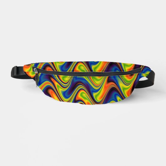 Wavy Multicolor Abstract Heuptasje (Voorkant)