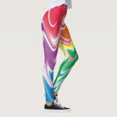 Wavy Multicolor Abstract Leggings (Rechts)