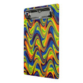 Wavy Multicolor Abstract Mini Klembord (Angled2)