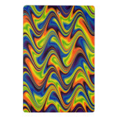 Wavy Multicolor Abstract Mini Klembord (Achterkant)