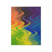 Wavy Multicolor Abstract Notitieblok (Linkerzijde)