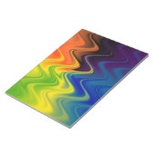 Wavy Multicolor Abstract Notitieblok (Schuin)