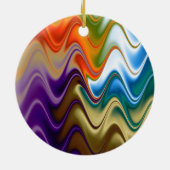 Wavy Multicolor Abstract Ornament (Achterkant)
