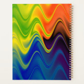 Wavy Multicolor Abstract Planner (Achterkant)