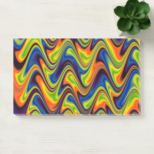 Wavy Multicolor Abstract Post-it® Notes (Kantoor)