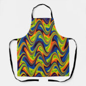 Wavy Multicolor Abstract Schort (Voorkant)