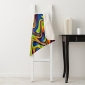 Wavy Multicolor Abstract Sherpa Deken (In situ)