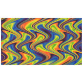 Wavy Multicolor Abstract Tafelkleed (Voorkant (Horizontaal))