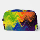 Wavy Multicolor Abstract Toilettasje (Voorkant)