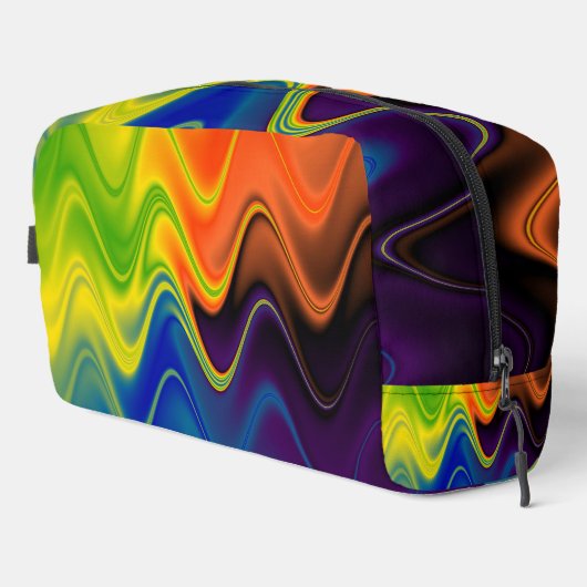 Wavy Multicolor Abstract Toilettasje (Rechterhoek)