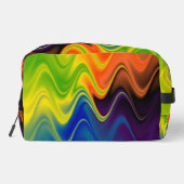 Wavy Multicolor Abstract Toilettasje (Achterkant)