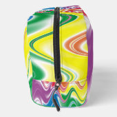 Wavy Multicolor Abstracte toilettas Toilettasje (Rechts)