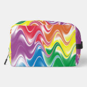 Wavy Multicolor Abstracte toilettas Toilettasje (Achterkant)