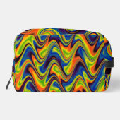 Wavy Multicolor Abstracte toilettas Toilettasje (Achterkant)