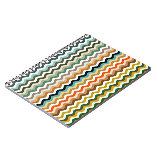 Wavy Multicolor Pattern Notitieboek (Linkerzijde)