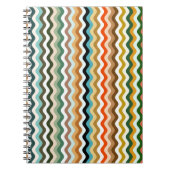 Wavy Multicolor Pattern Notitieboek (Voorkant)