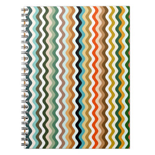 Wavy Multicolor Pattern Notitieboek