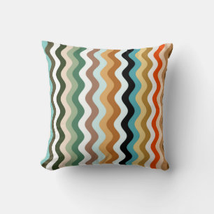 Wavy Multicolor Pattern Sierkussen