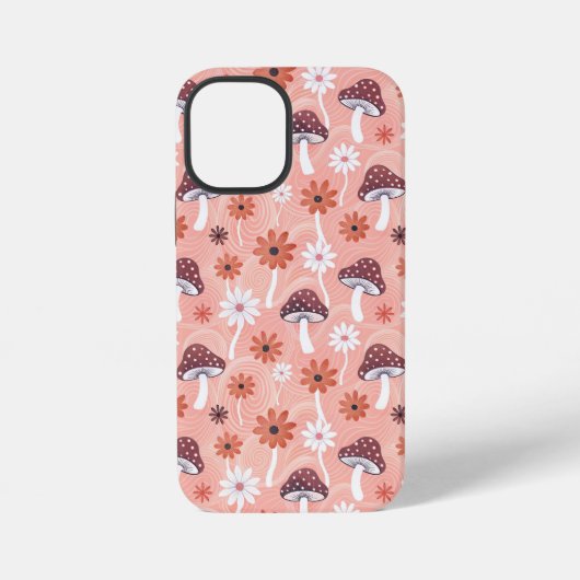 Wavy Mushroom Garden iPhone Hoesje (Achterkant)