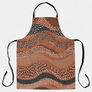 Wavy Natural Geo: Minimalistisch naadloos. Schort