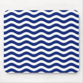 Wavy Navy Stripes decor Muismat (Voorkant)