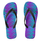 Wavy Neon Coloured Teenslippers (Voetbed)
