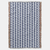 Wavy Ocean Cotton Blanket Deken (Voorkant Verticaal)