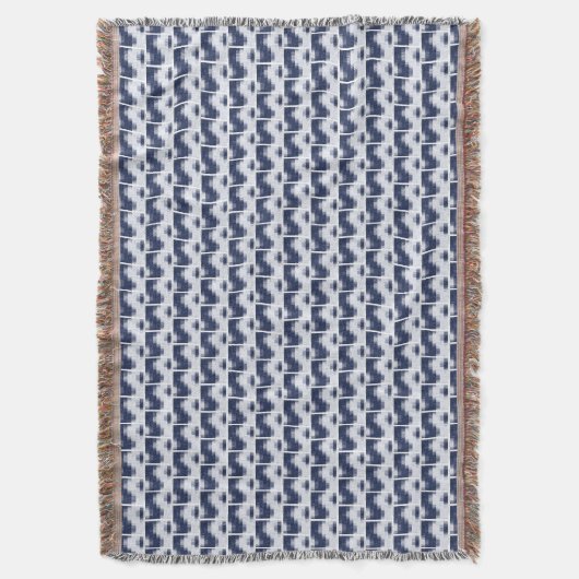Wavy Ocean Cotton Blanket Deken (Voorkant Verticaal)