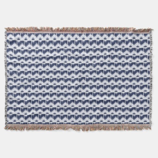 Wavy Ocean Cotton Blanket Deken (Voorkant)