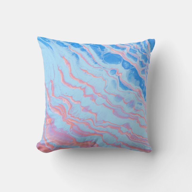 Wavy Oil Marble Sierkussen (Voorkant)