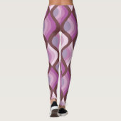 Wavy Ombre Purple All-Over-Print Leggings (Achterkant)