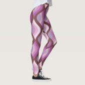 Wavy Ombre Purple All-Over-Print Leggings (Rechts)