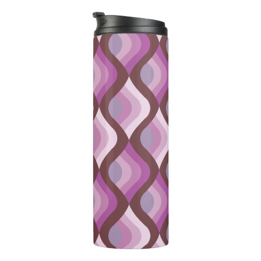 Wavy Ombre Purple All-Over-Print Leggings Thermosbeker (Geroteerd rechts)