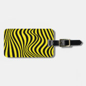 Wavy optical Illusion Pattern Bagagelabel (Voorkant horizontaal)