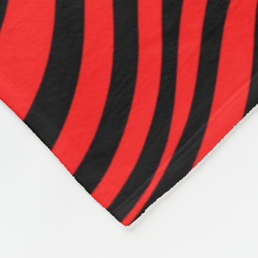 Wavy optical Illusion Pattern Fleece Deken (Hoek)